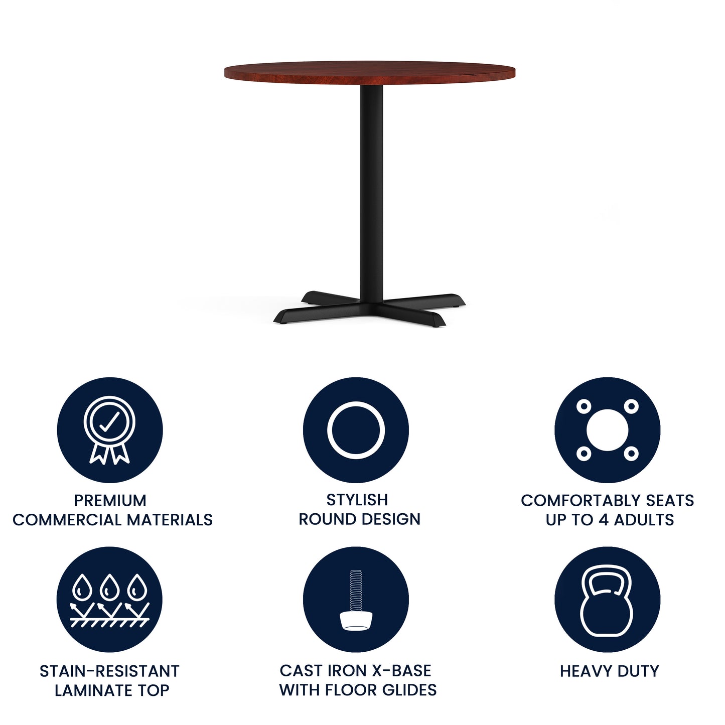 Chapman 36" Round Multi-Purpose Conference Table in Cherry Cherry