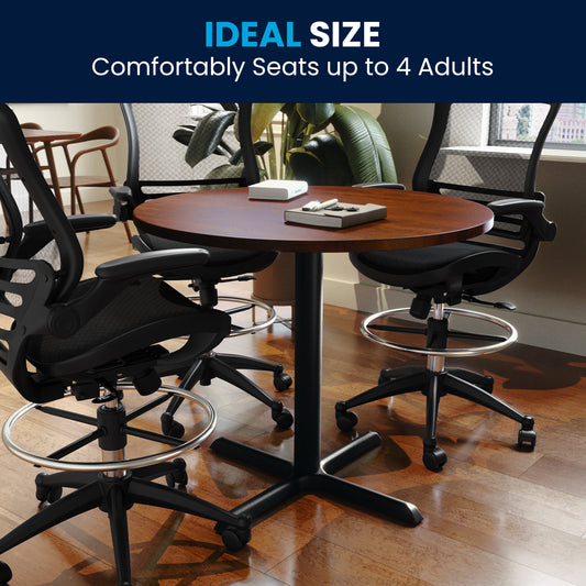 Chapman 36" Round Multi-Purpose Conference Table in Cherry Cherry