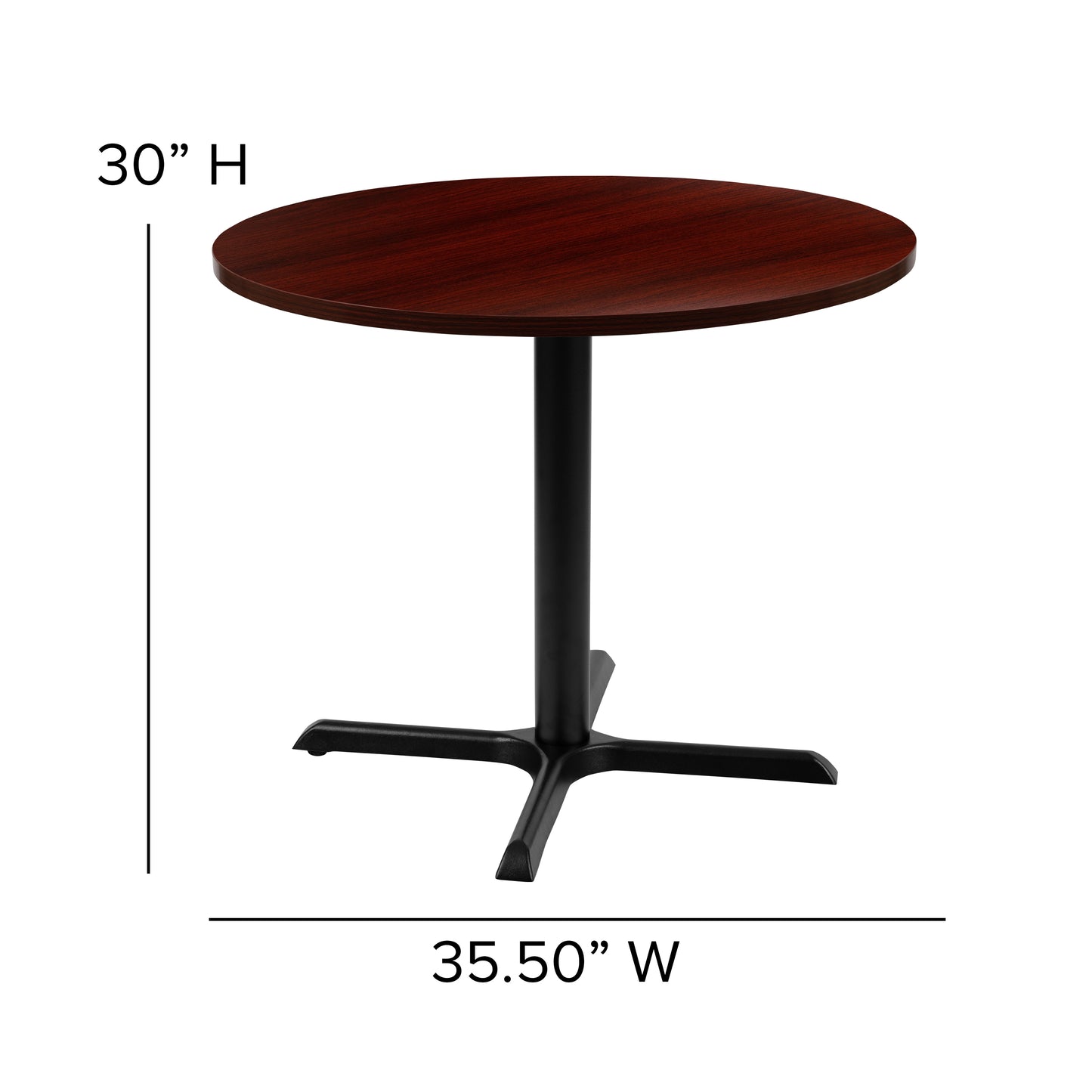 Chapman 36" Round Multi-Purpose Conference Table in Mahogany Mahogany