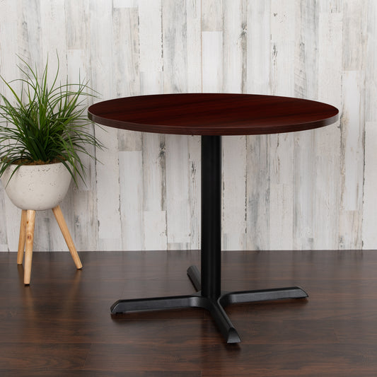 Chapman 36" Round Multi-Purpose Conference Table in Mahogany Mahogany