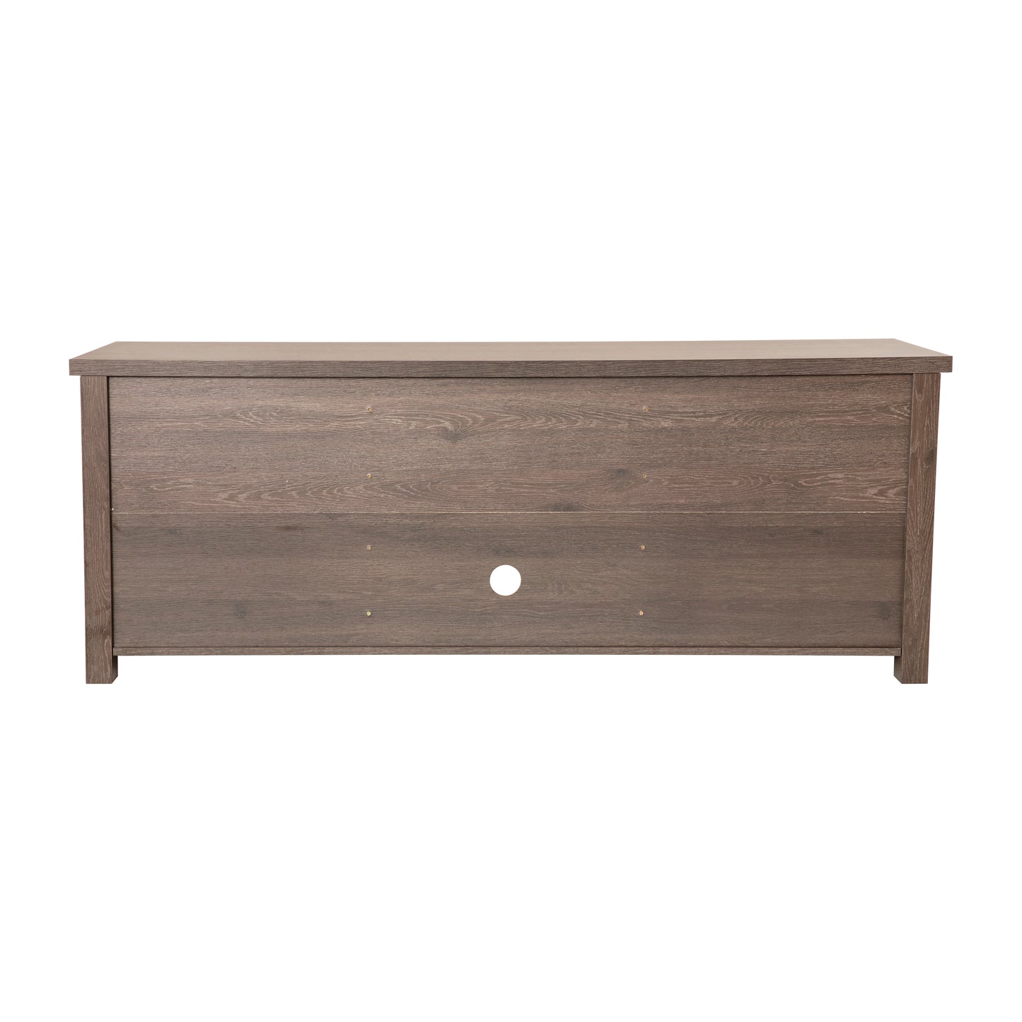 Sheffield Classic TV Stand up to 80" TVs - Modern Black Wash Finish with Full Glass Doors - 65" Engineered Wood Frame - 3 Shelves Black Wash