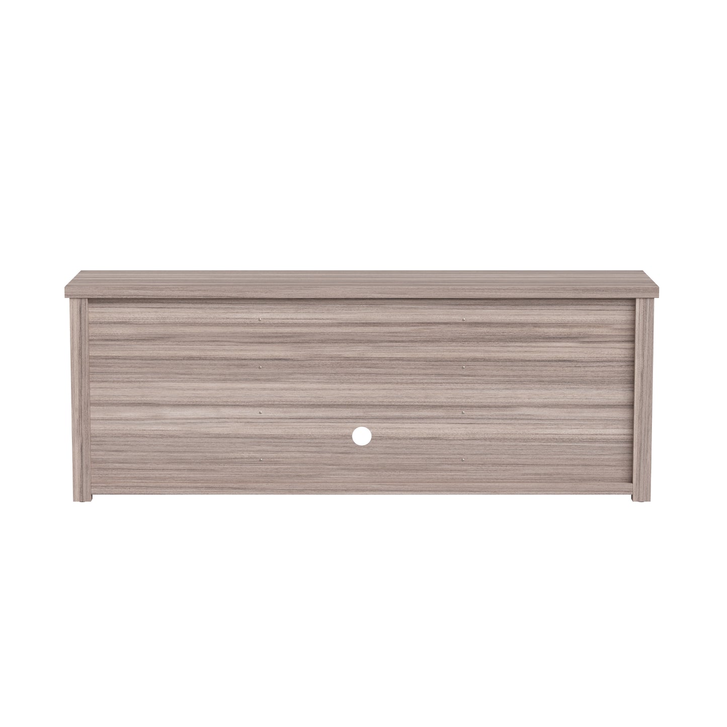Sheffield Classic TV Stand up to 80" TVs - Gray Wash Oak Finish with Full Glass Doors - 65" Engineered Wood Frame - 3 Shelves Gray Wash Oak