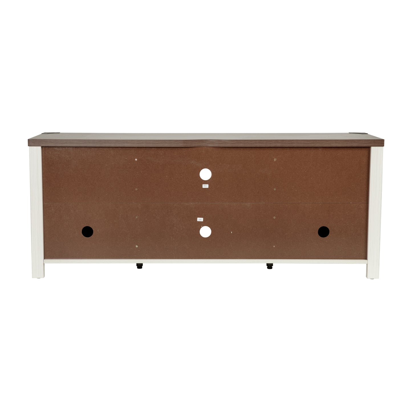 Charlotte Modern Farmhouse Barn Door TV Stand in White for TV's up to 65 Inches - 59 Inch Entertainment Center with Adjustable Shelf White