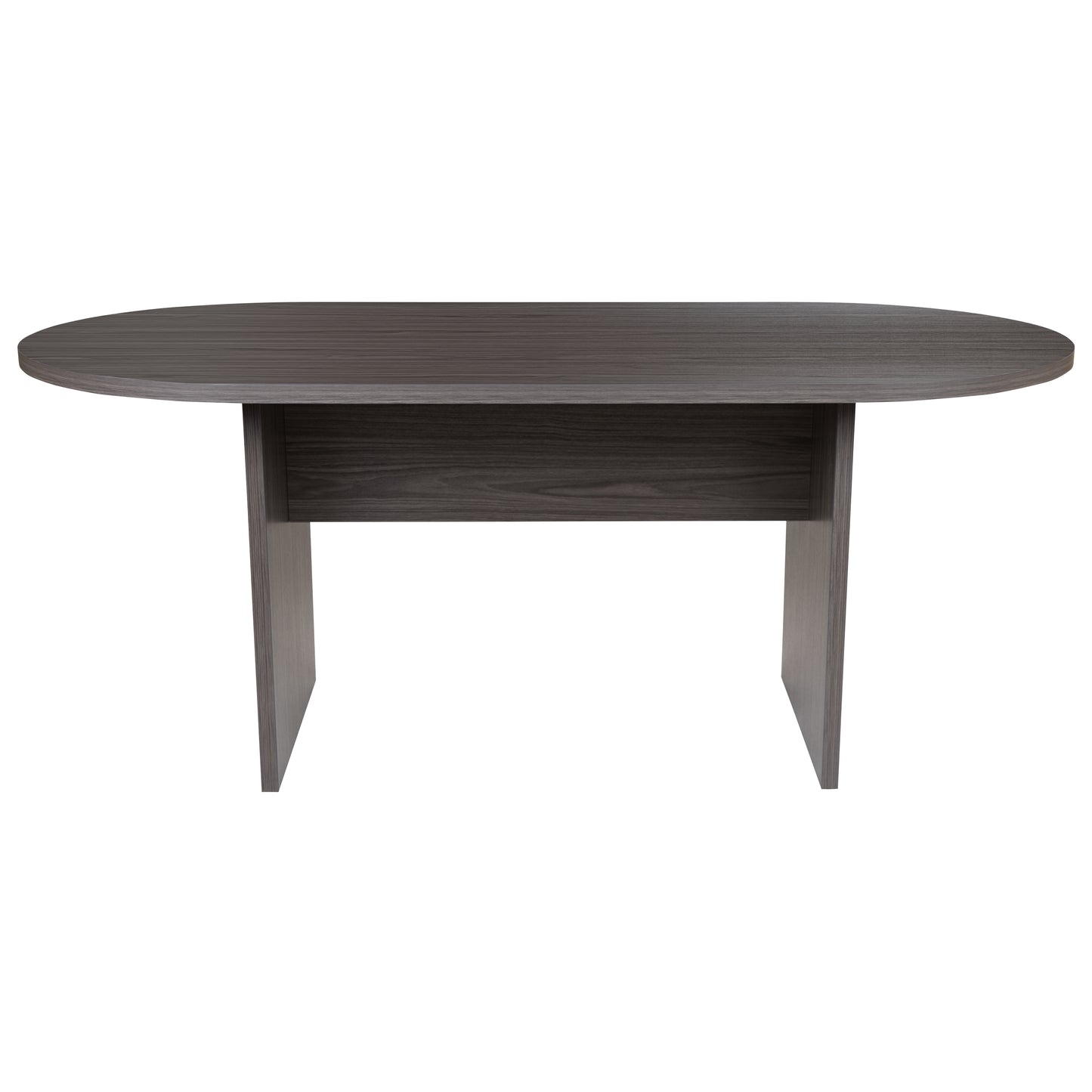 Jones 6 Foot (72 inch) Oval Conference Table in Rustic Gray Rustic Gray