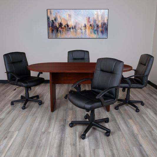 Jones 6 Foot (72 inch) Oval Conference Table in Mahogany Mahogany