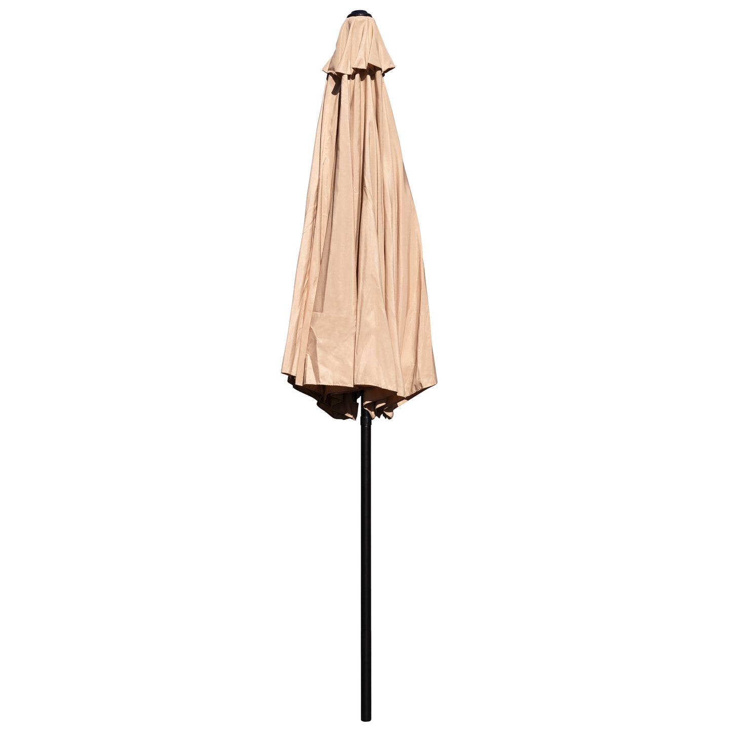 Kona Tan 9 FT Round Umbrella with 1.5" Diameter Aluminum Pole with Crank and Tilt Function Tan