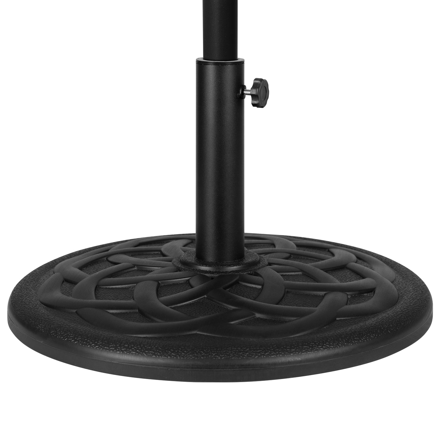 Kona Tan 9 FT Round Umbrella with Crank and Tilt Function and Standing Umbrella Base Tan
