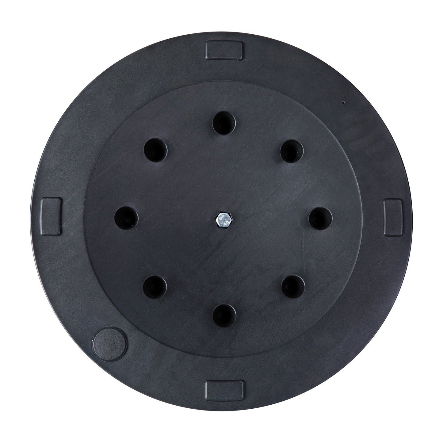 Kona Universal Bronze Cement Patio Umbrella Base with Weatherproof Plastic Polymer Coating - 19.25" Diameter Bronze