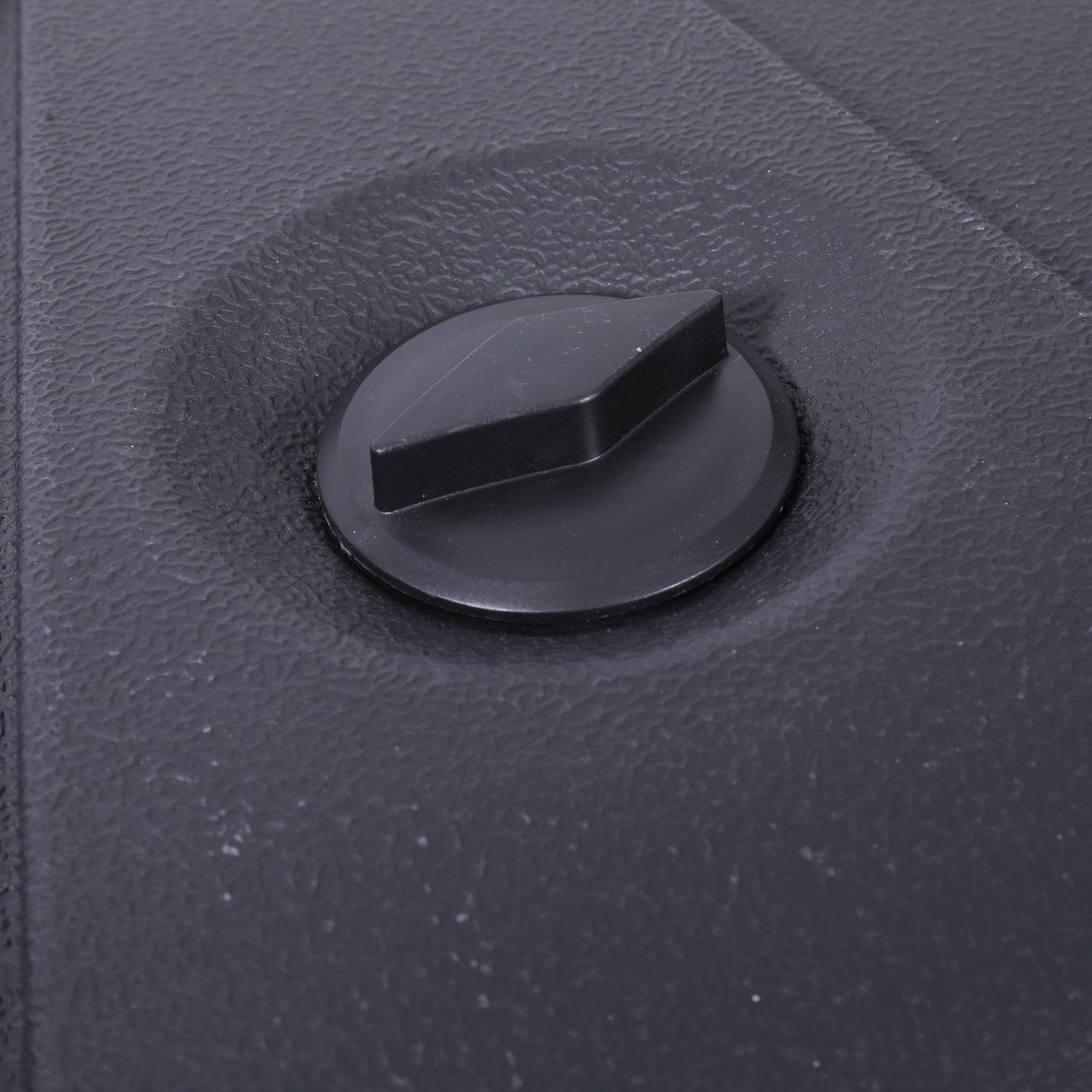 Hank Heavy Duty Weather-Resistant Universal Offset Umbrella Base with Grooved Handles and Built-In Wheels in Black Black