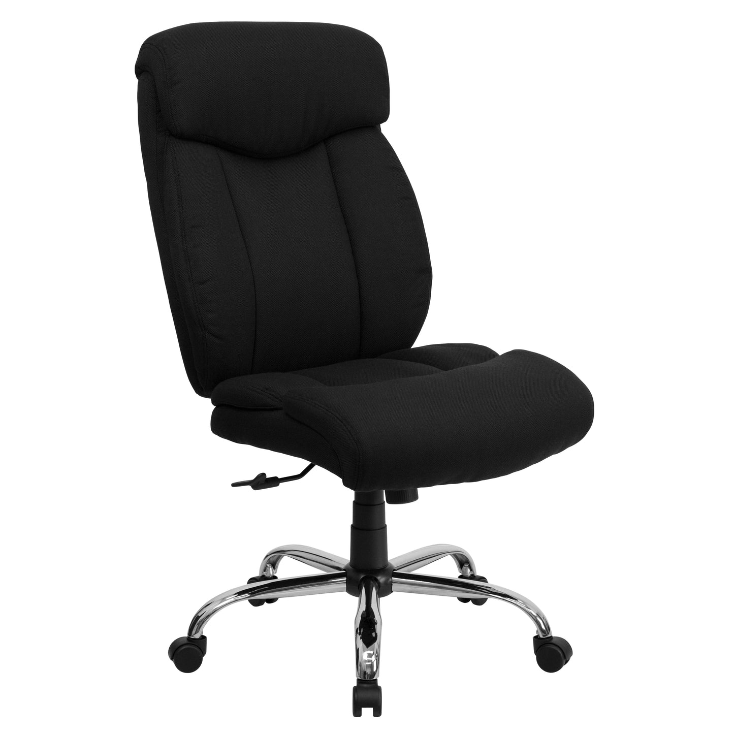 HERCULES Series Big & Tall 400 lb. Rated Black Fabric Executive Ergonomic Office Chair and Chrome Base Black Fabric