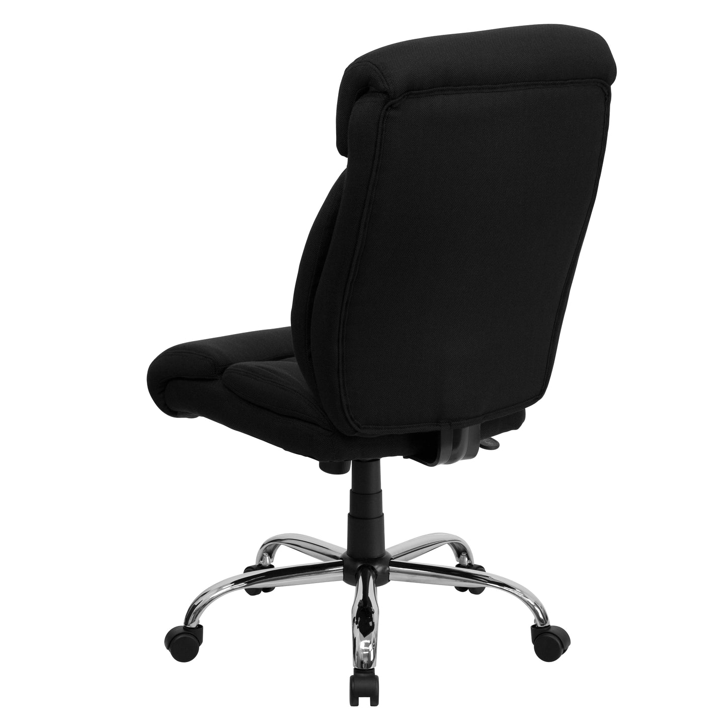 HERCULES Series Big & Tall 400 lb. Rated Black Fabric Executive Ergonomic Office Chair and Chrome Base Black Fabric