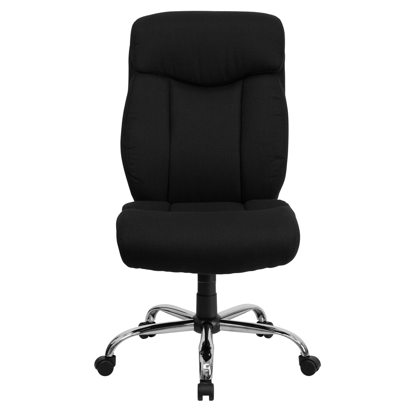 HERCULES Series Big & Tall 400 lb. Rated Black Fabric Executive Ergonomic Office Chair and Chrome Base Black Fabric