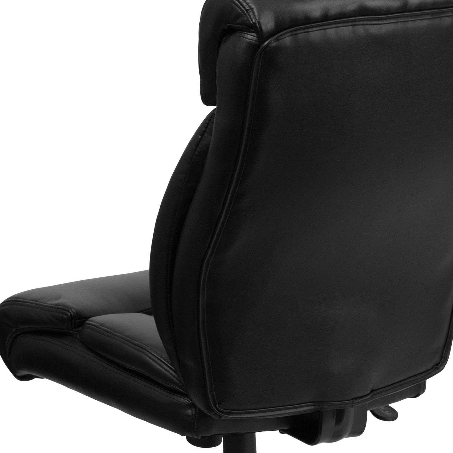 HERCULES Series Big & Tall 400 lb. Rated Black LeatherSoft Executive Ergonomic Office Chair with Full Headrest Black LeatherSoft