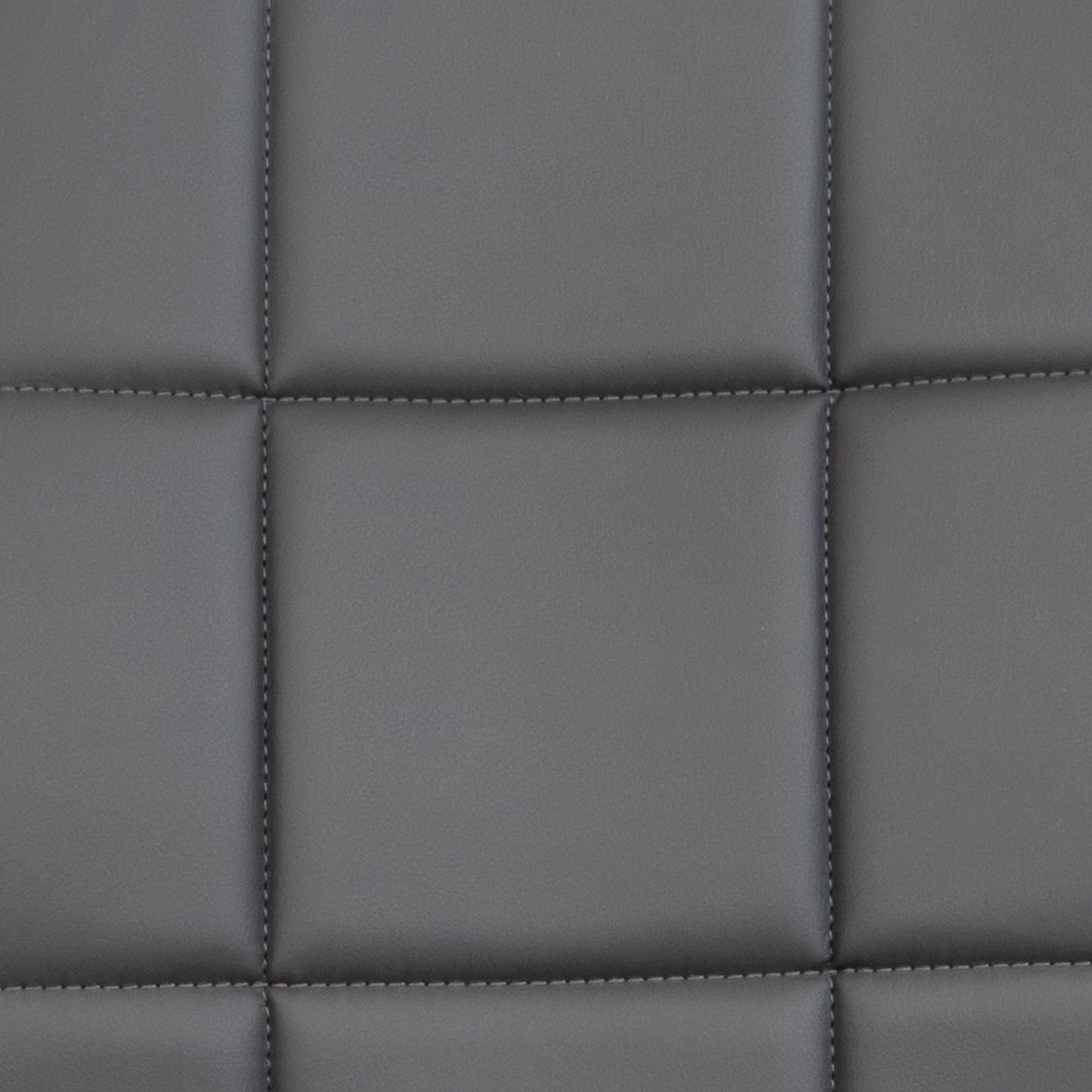 Clayton Mid-Back Gray Quilted Vinyl Swivel Task Office Chair with Arms Gray
