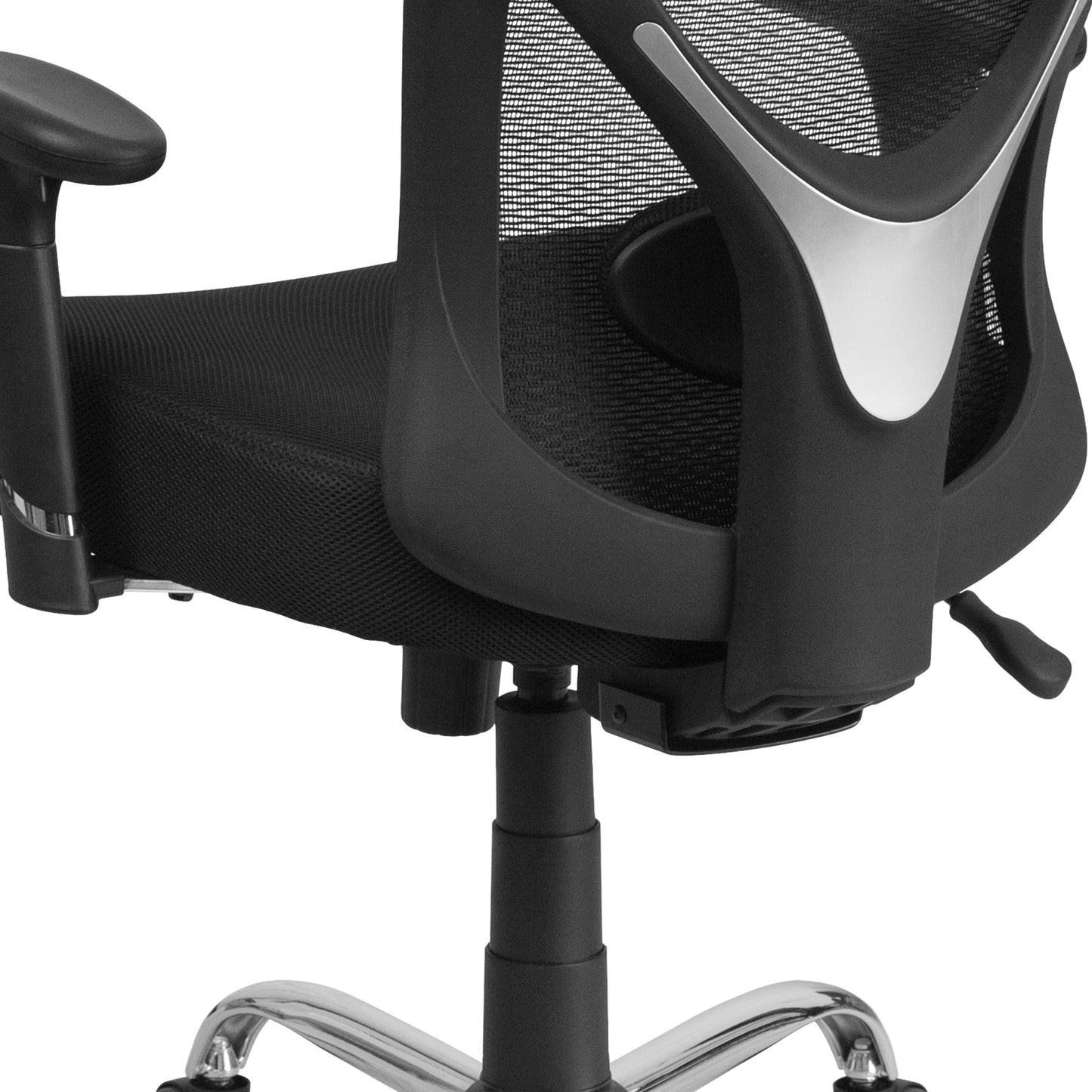 Big & Tall Office Chair | Adjustable Height Mesh Swivel Office Chair with Wheels Black