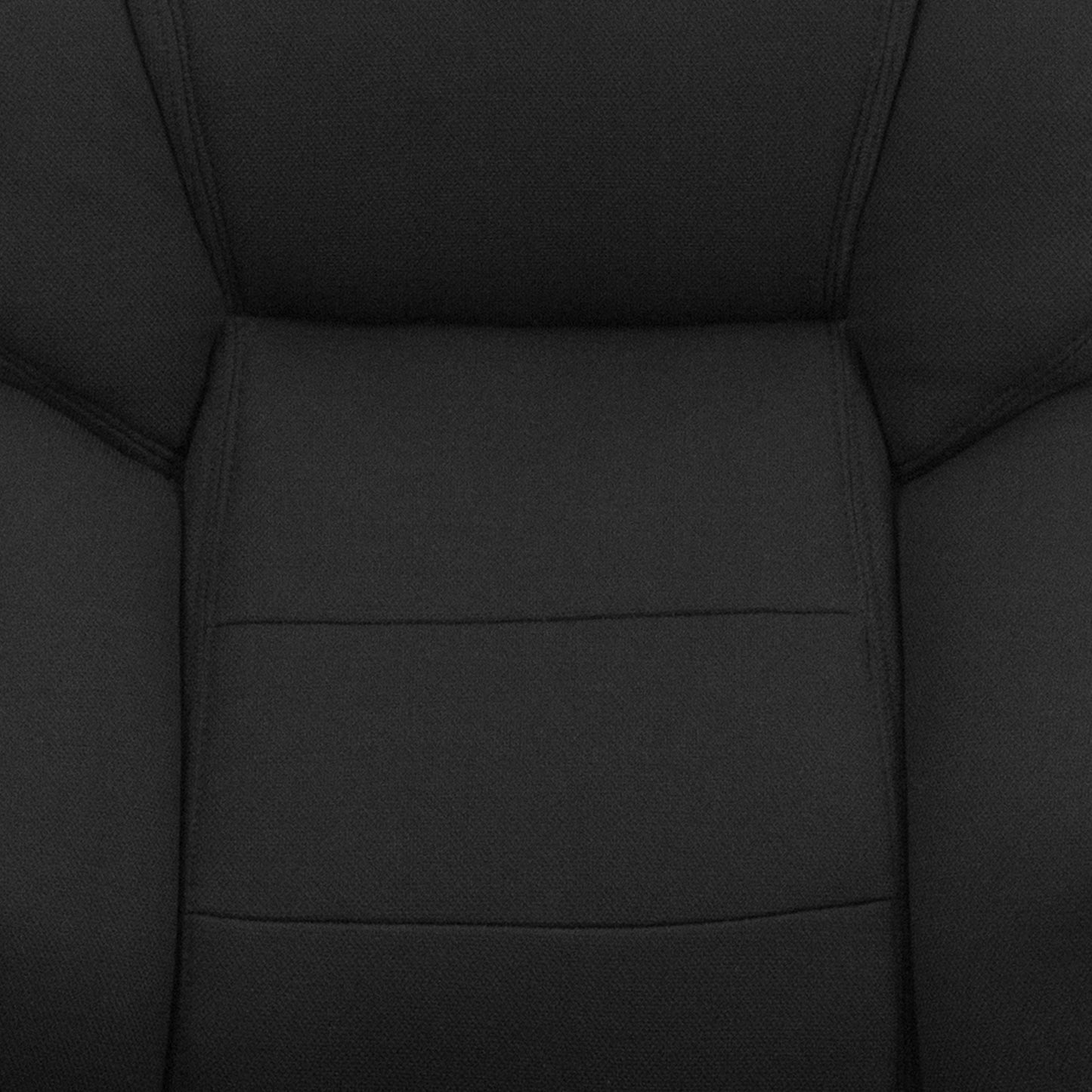 HERCULES Series 24/7 Intensive Use Big & Tall 500 lb. Rated Black Fabric Executive Ergonomic Office Chair with Loop Arms Black Fabric