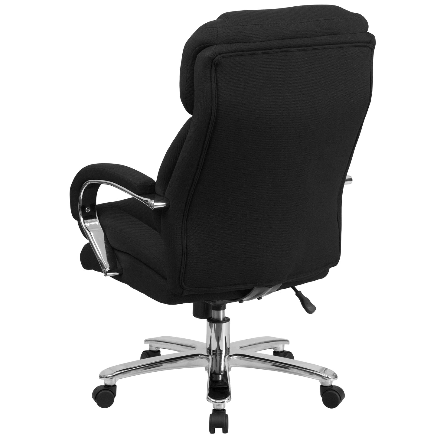 HERCULES Series 24/7 Intensive Use Big & Tall 500 lb. Rated Black Fabric Executive Ergonomic Office Chair with Loop Arms Black Fabric
