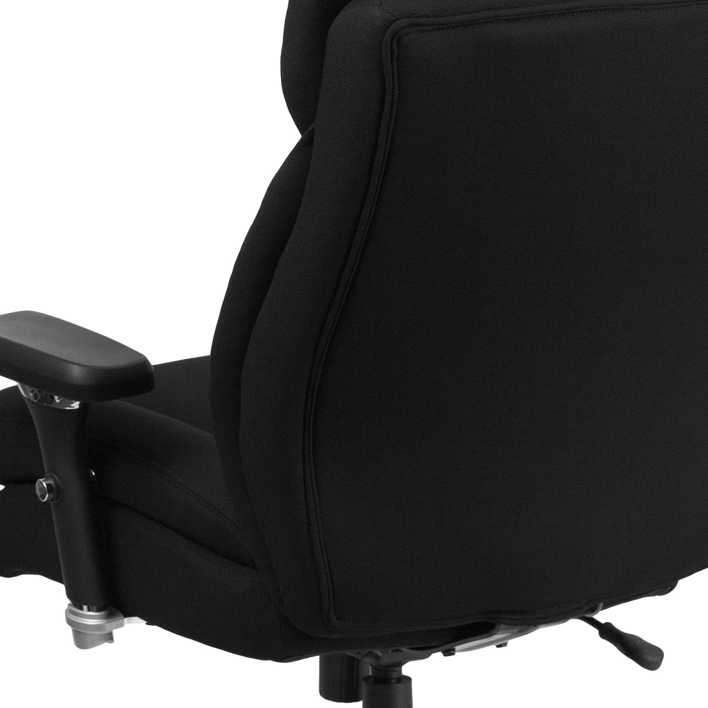 HERCULES Series 24/7 Intensive Use Big & Tall 400 lb. Rated Black Fabric Executive Ergonomic Office Chair with Lumbar Knob Black Fabric