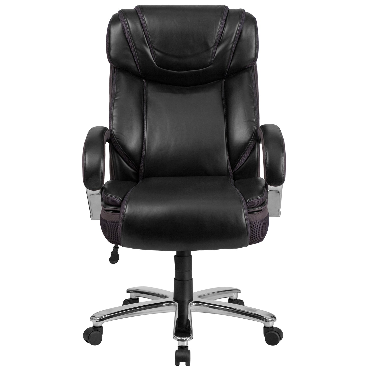 HERCULES Series Big & Tall 500 lb. Rated Black LeatherSoft Executive Swivel Ergonomic Office Chair with Extra Wide Seat Black