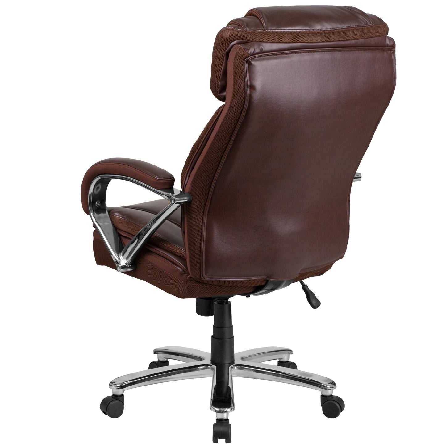 HERCULES Series Big & Tall 500 lb. Rated Brown LeatherSoft Executive Swivel Ergonomic Office Chair with Extra Wide Seat Brown