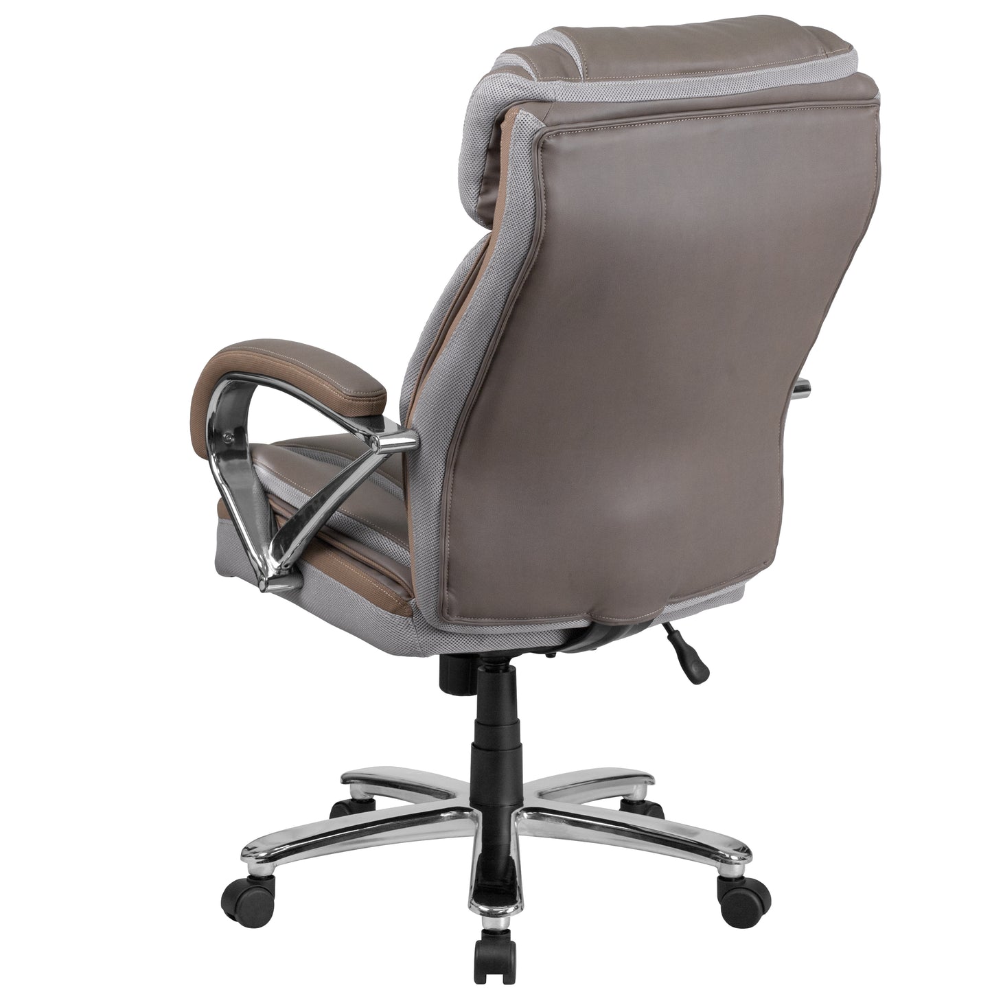 HERCULES Series Big & Tall 500 lb. Rated Taupe LeatherSoft Executive Swivel Ergonomic Office Chair with Extra Wide Seat Taupe