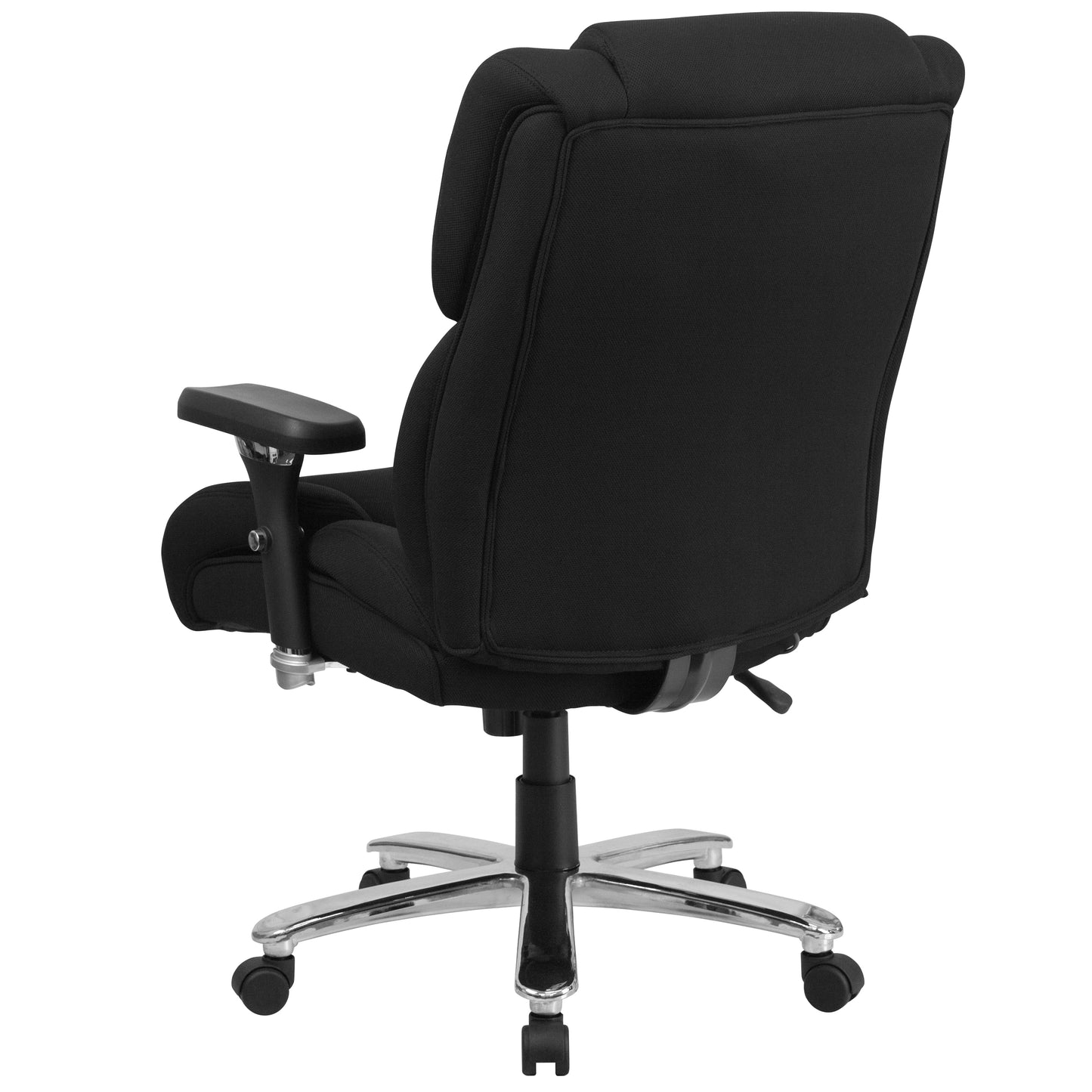 HERCULES Series 24/7 Intensive Use Big & Tall 400 lb. Rated Black Fabric Executive Ergonomic Office Chair with Lumbar Knob Black Fabric