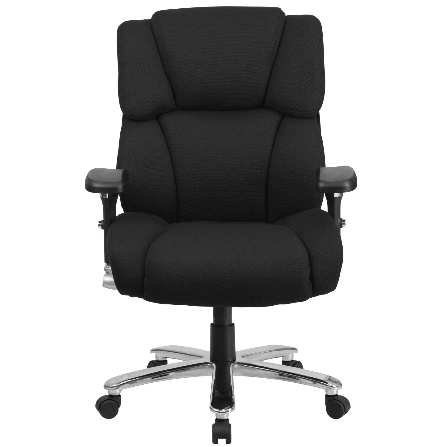 HERCULES Series 24/7 Intensive Use Big & Tall 400 lb. Rated Black Fabric Executive Ergonomic Office Chair with Lumbar Knob Black Fabric