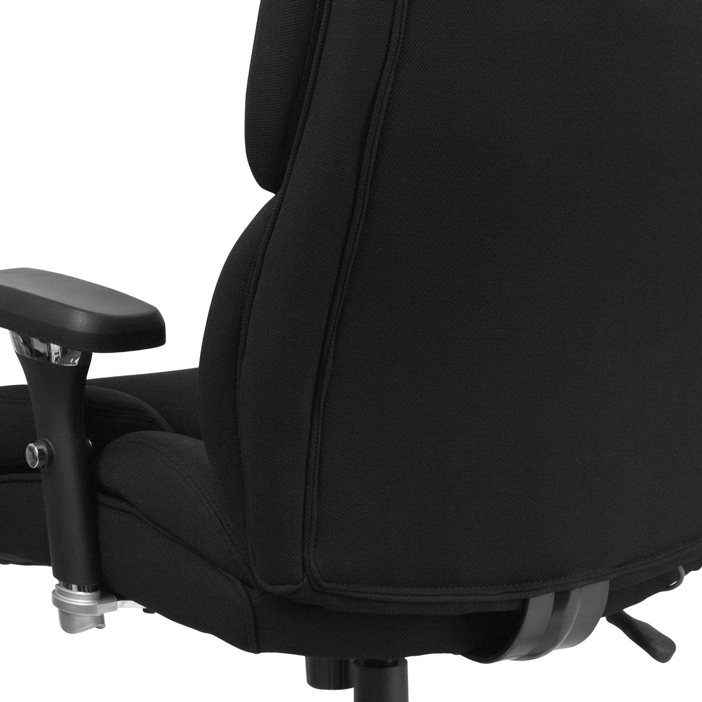 HERCULES Series 24/7 Intensive Use Big & Tall 400 lb. Rated Black Fabric Executive Ergonomic Office Chair with Lumbar Knob Black Fabric