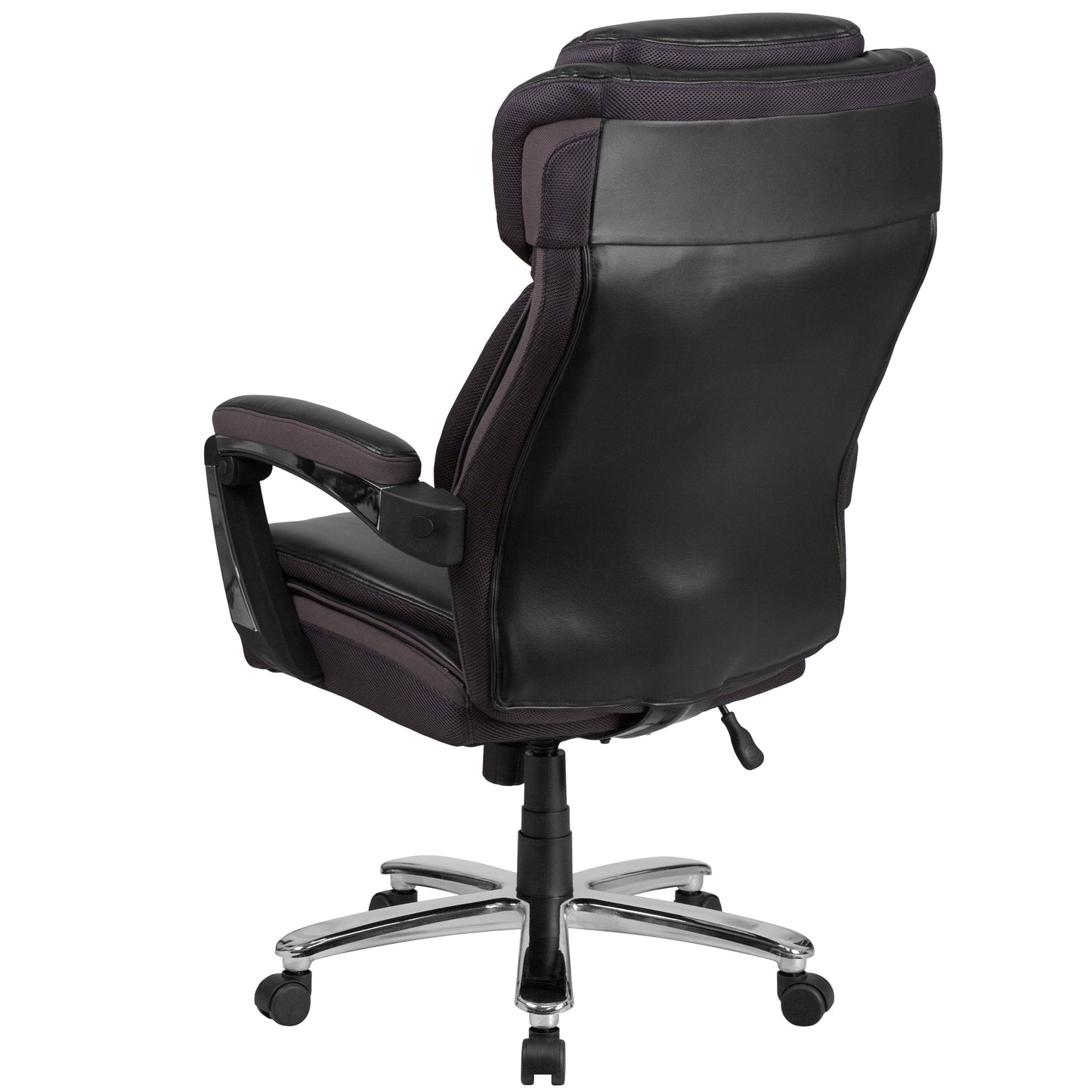 HERCULES Series Big & Tall 500 lb. Rated Black LeatherSoft Executive Swivel Ergonomic Office Chair with Adjustable Headrest Black