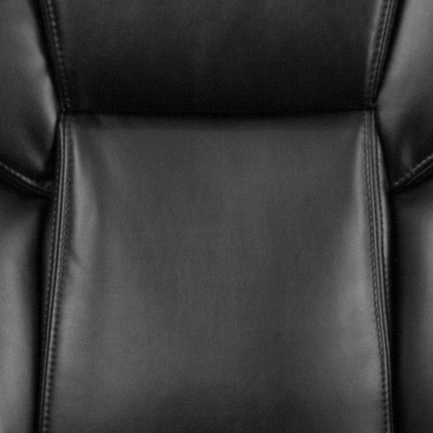 Carolyn Mid-Back Black LeatherSoft Executive Swivel Office Chair with Padded Arms Black