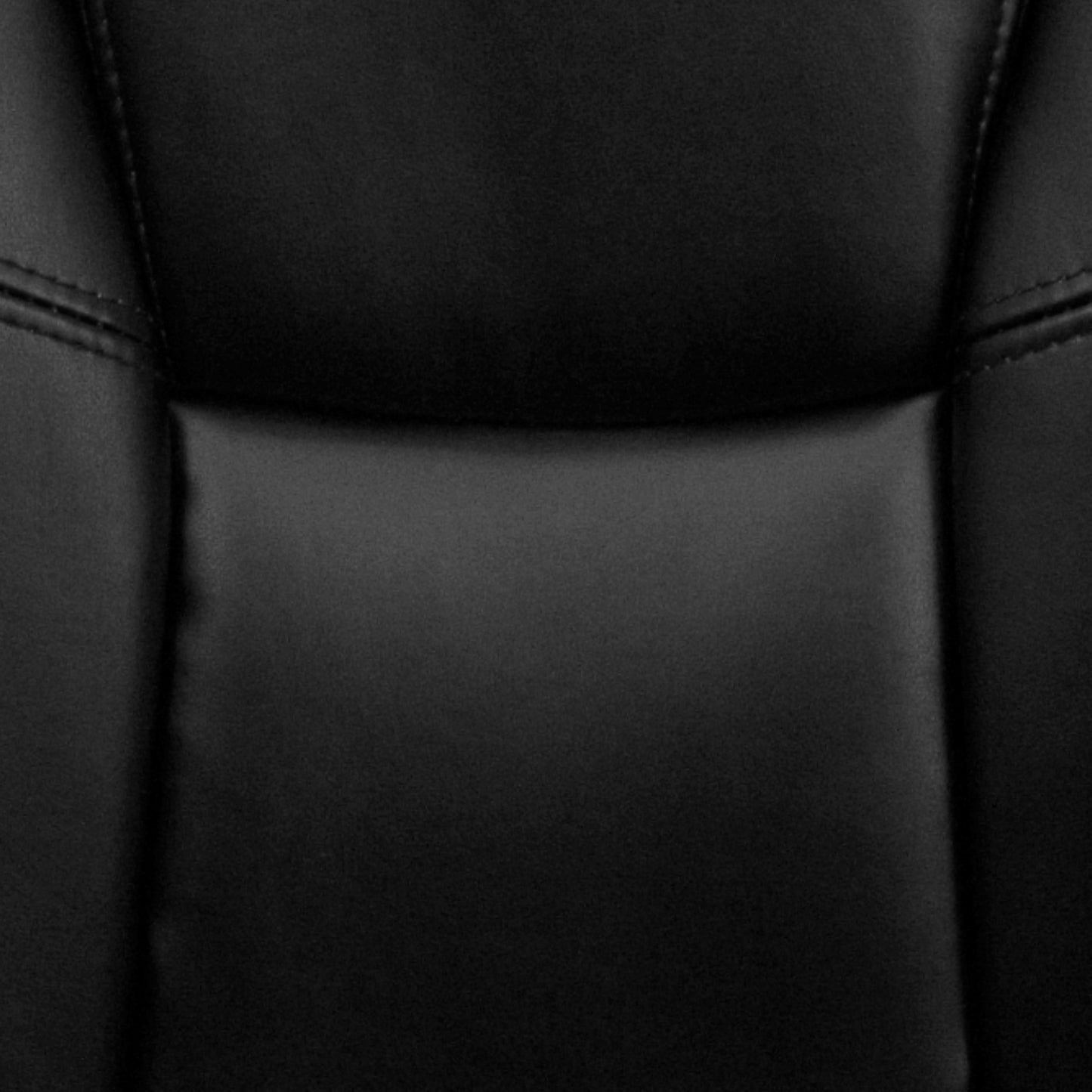 Caroline Mid-Back Black LeatherSoft Multifunction Swivel Ergonomic Task Office Chair with Pillow Top Cushioning Black LeatherSoft