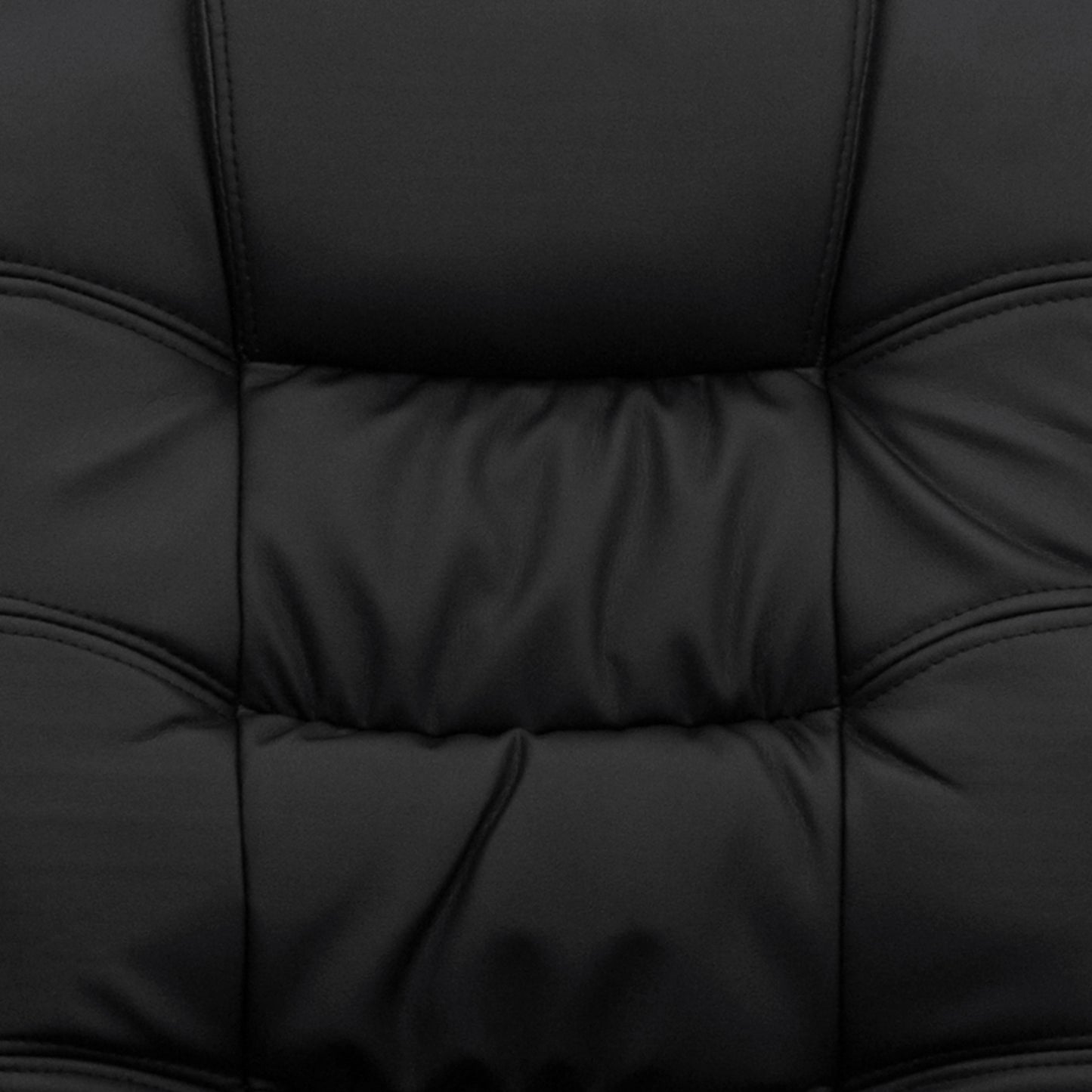 Lindon Mid-Back Black LeatherSoft Swivel Task Office Chair with Arms Black