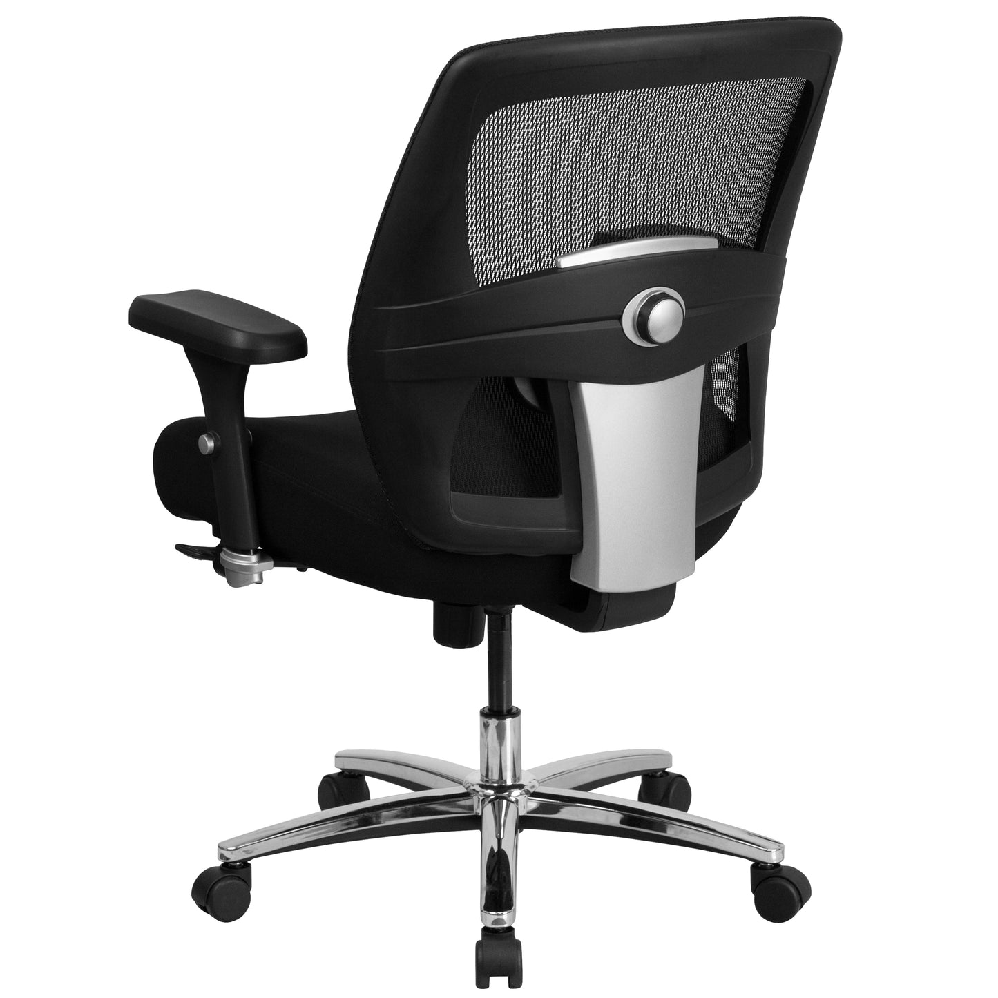 HERCULES Series 24/7 Intensive Use Big & Tall 500 lb. Rated Black Mesh Executive Ergonomic Office Chair with Ratchet Back Black