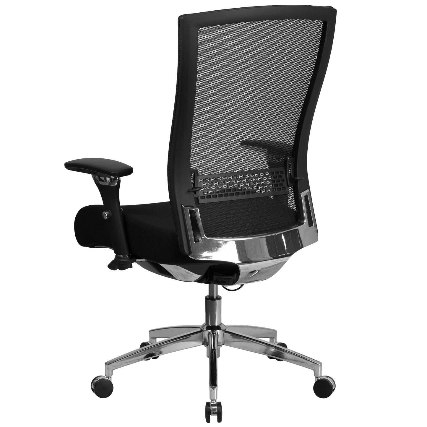 HERCULES Series 24/7 Intensive Use 300 lb. Rated Black Mesh Multifunction Ergonomic Office Chair with Seat Slider Black Mesh & Fabric