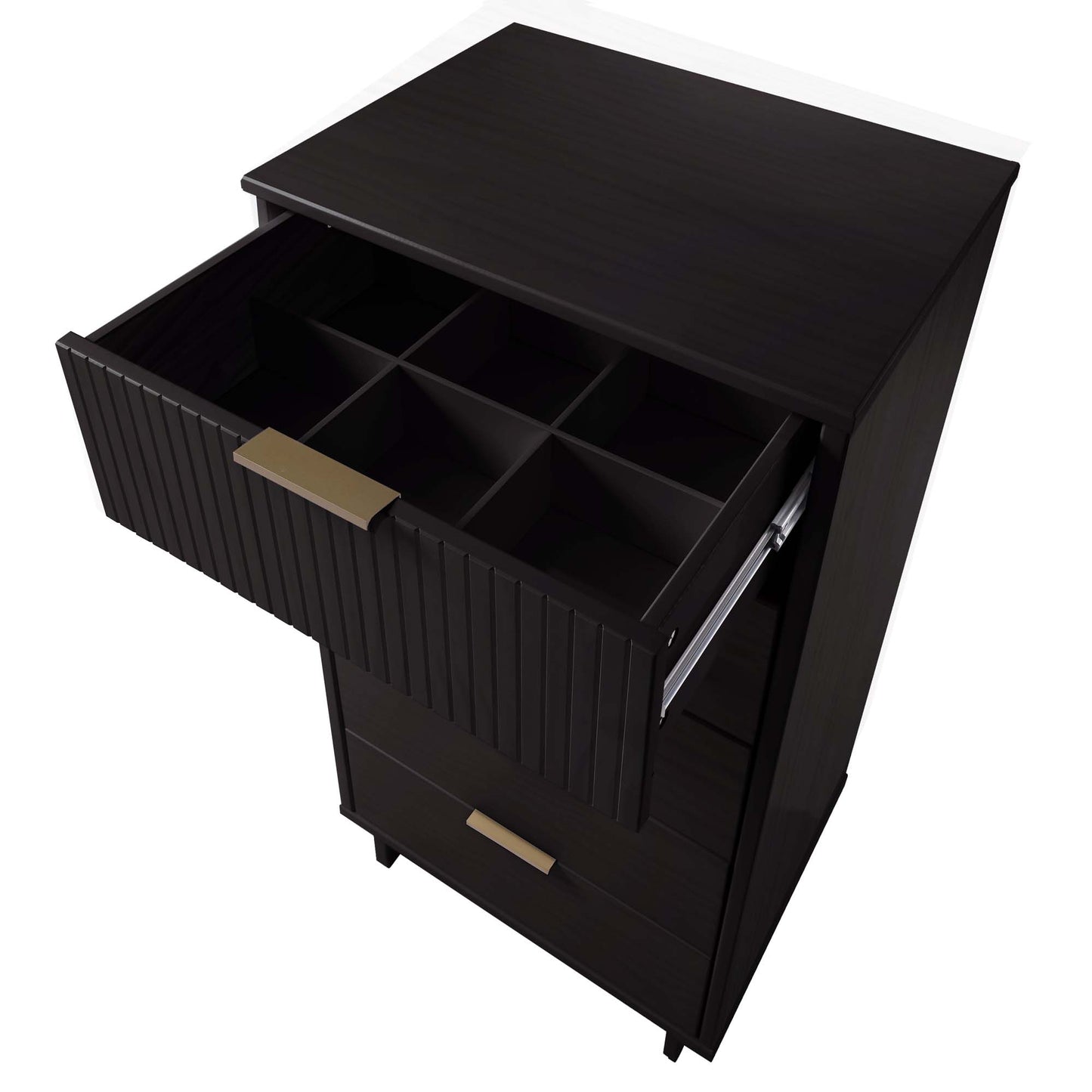 Granville Modern 2-Piece Dresser Set in Black GRAN012