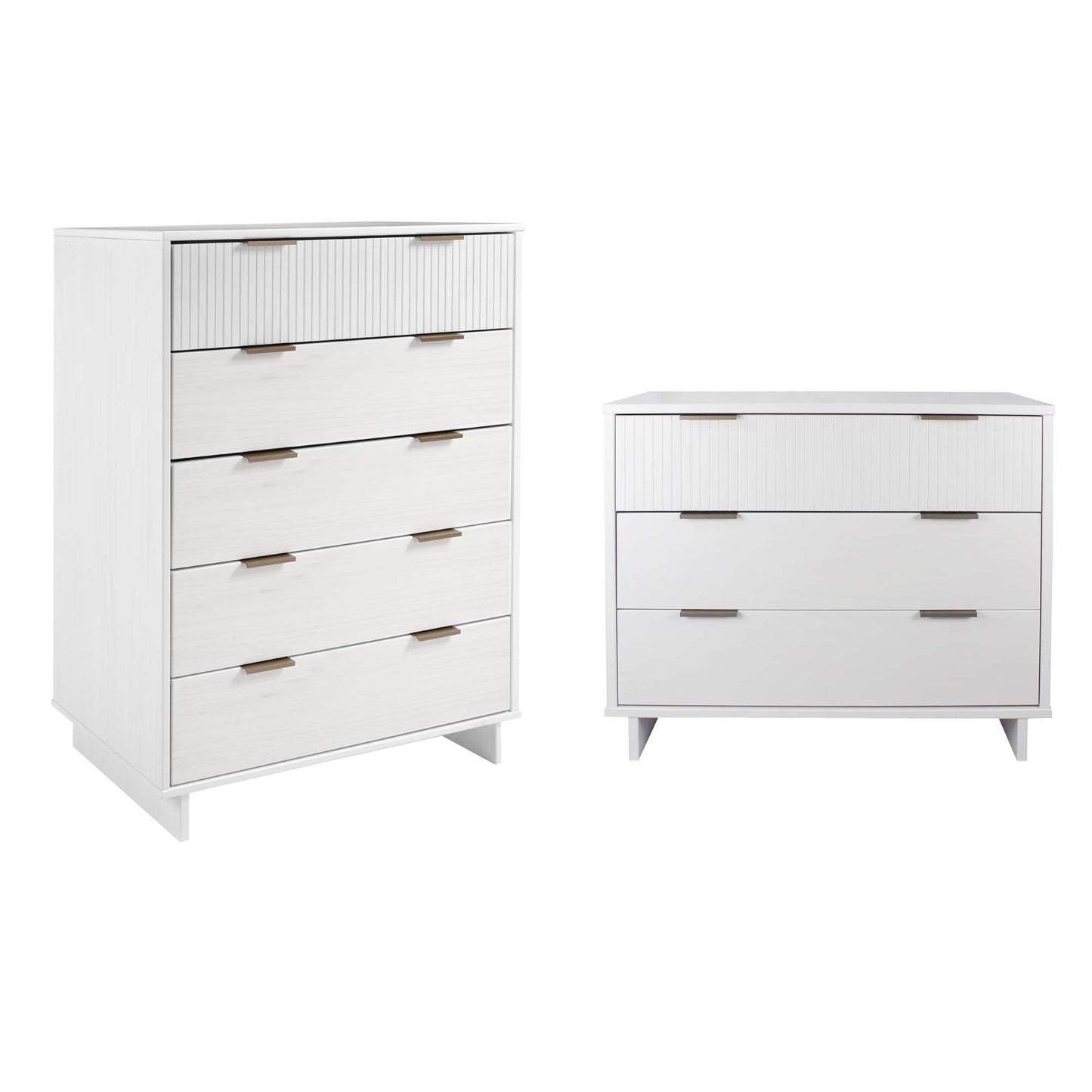 Granville Modern 2-Piece Dresser Set in White GRAN021