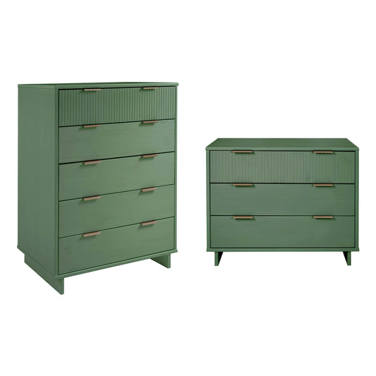 Granville Modern 2-Piece Dresser Set in Sage Green GRAN023
