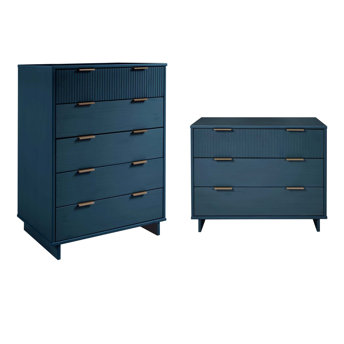 Granville Modern 2-Piece Dresser Set in Midnight Blue GRAN024