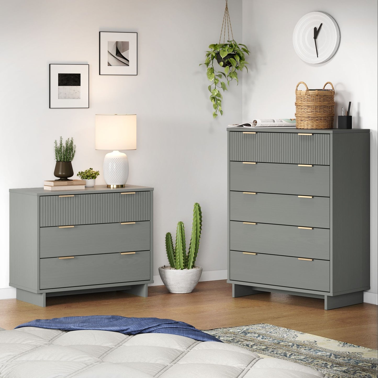 Granville Modern 2-Piece Dresser Set in Light Gray GRAN026