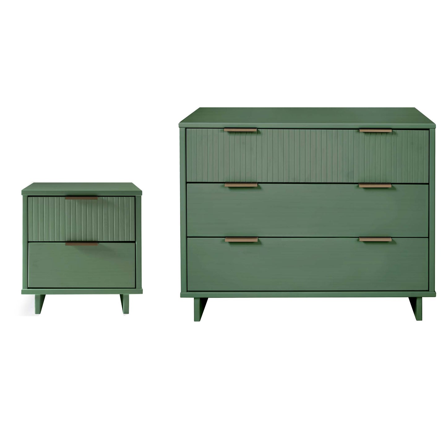 Granville Modern 2-Piece Dresser Set in Sage Green GRAN043