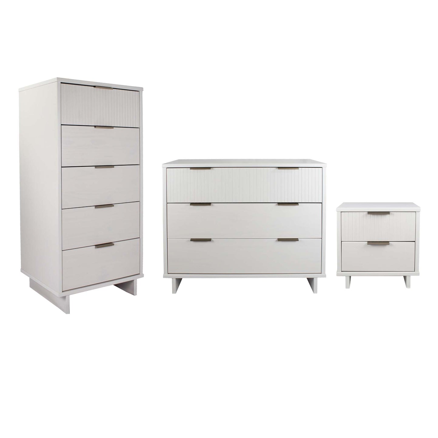 Granville Modern 3-Piece Dresser Set in White GRAN051