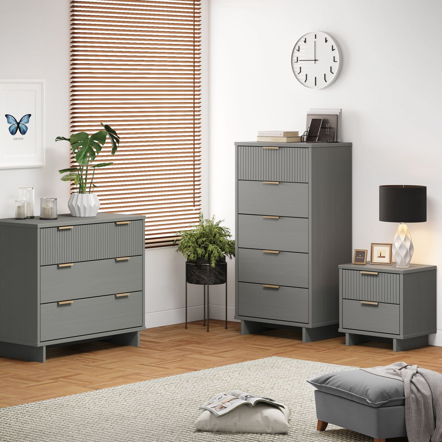 Granville Modern 3-Piece Dresser Set in Light Gray GRAN056