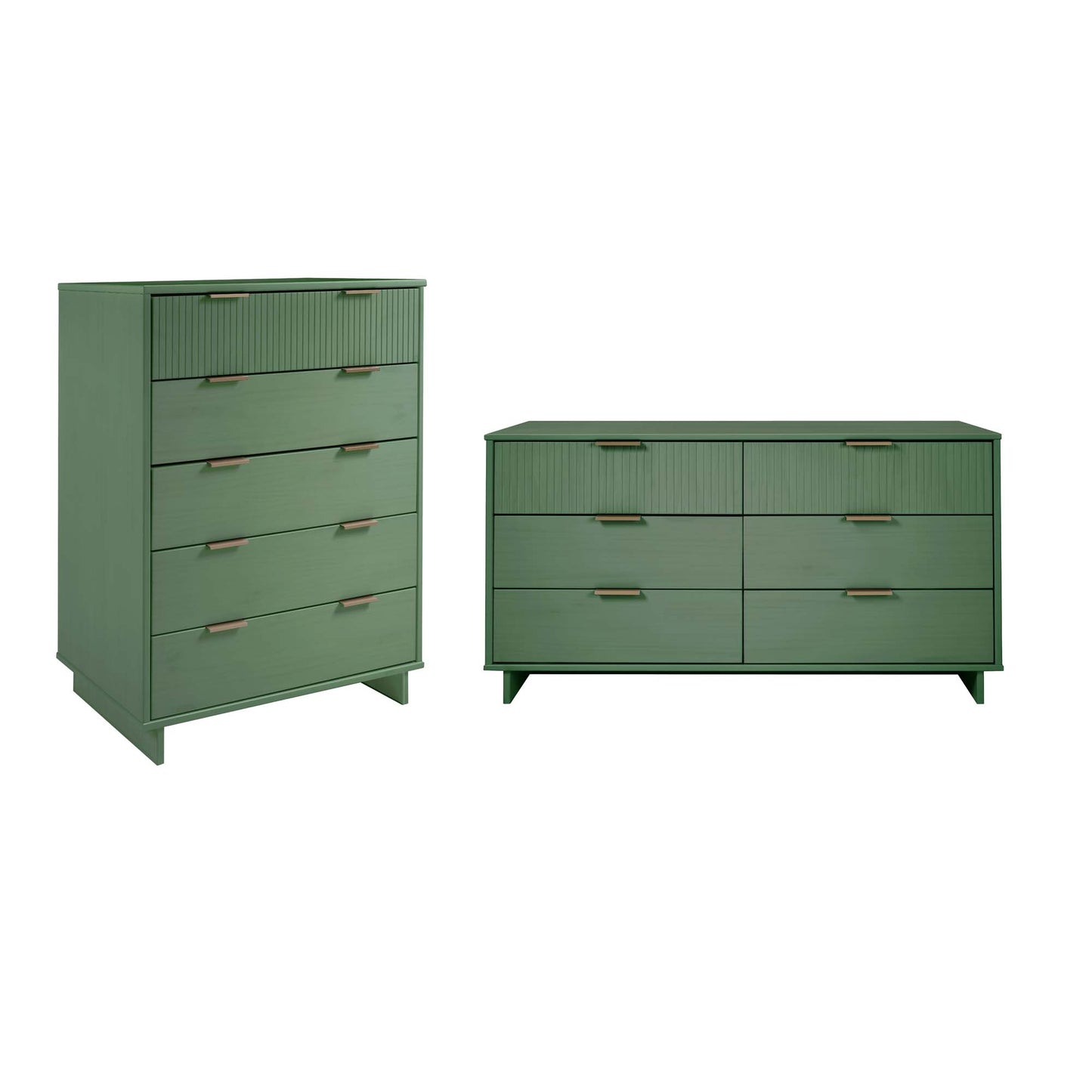 Granville Modern 2-Piece Dresser Set in Sage Green GRAN063