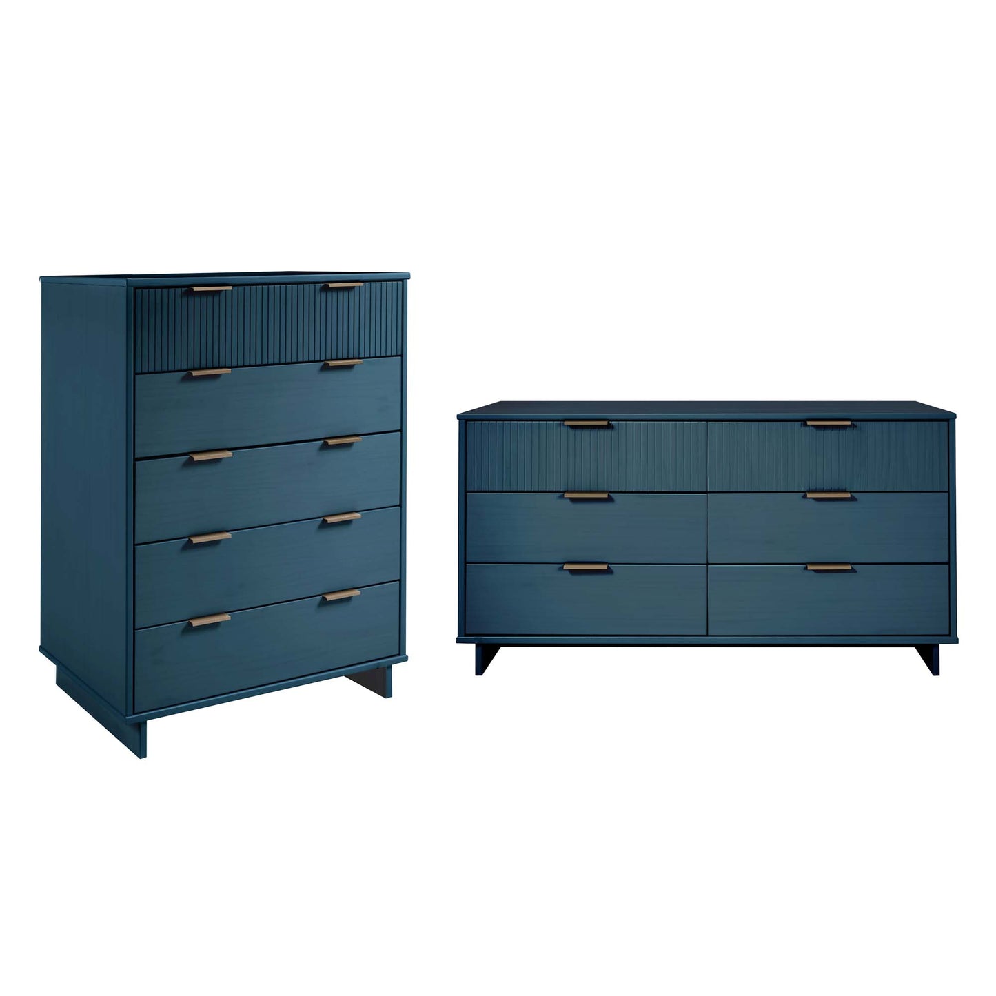 Granville Modern 2-Piece Dresser Set in Midnight Blue GRAN064