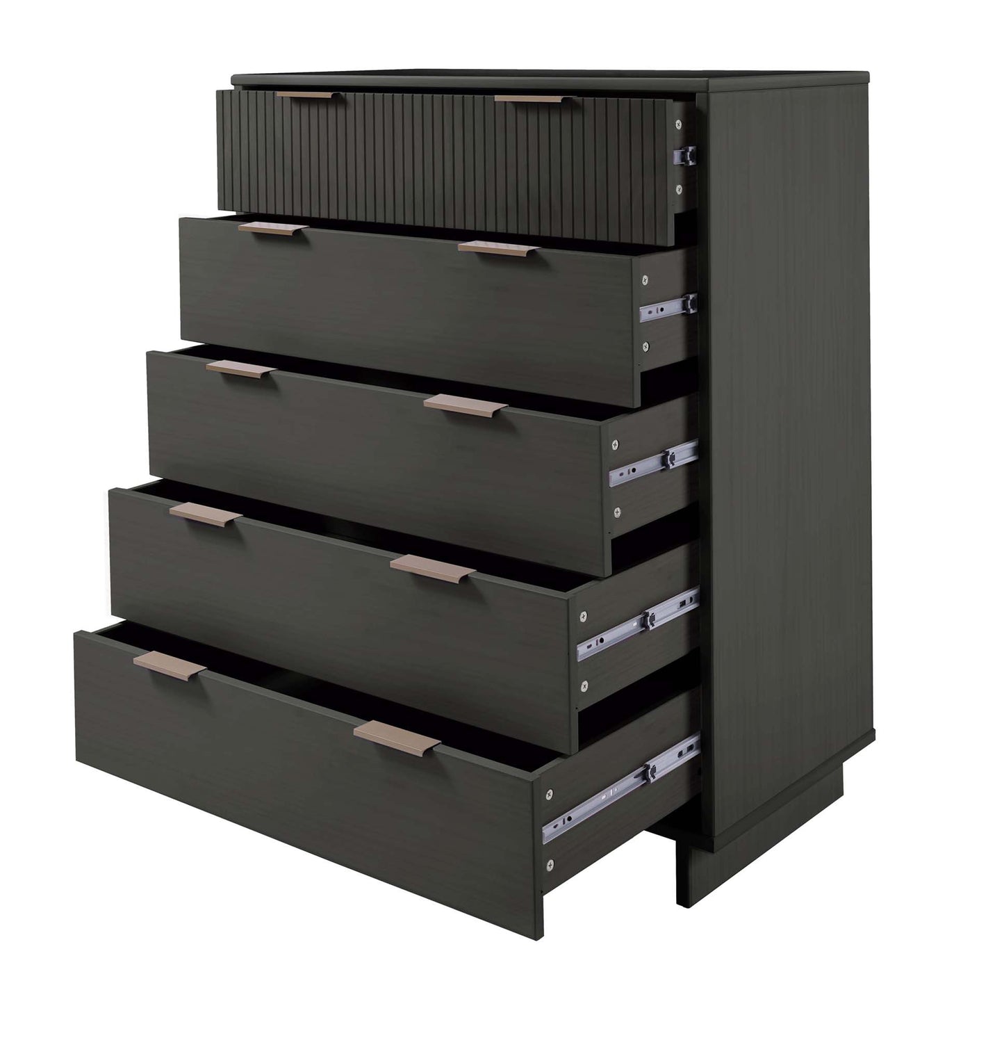 Granville Modern 2-Piece Dresser Set in Charcoal Gray GRAN065