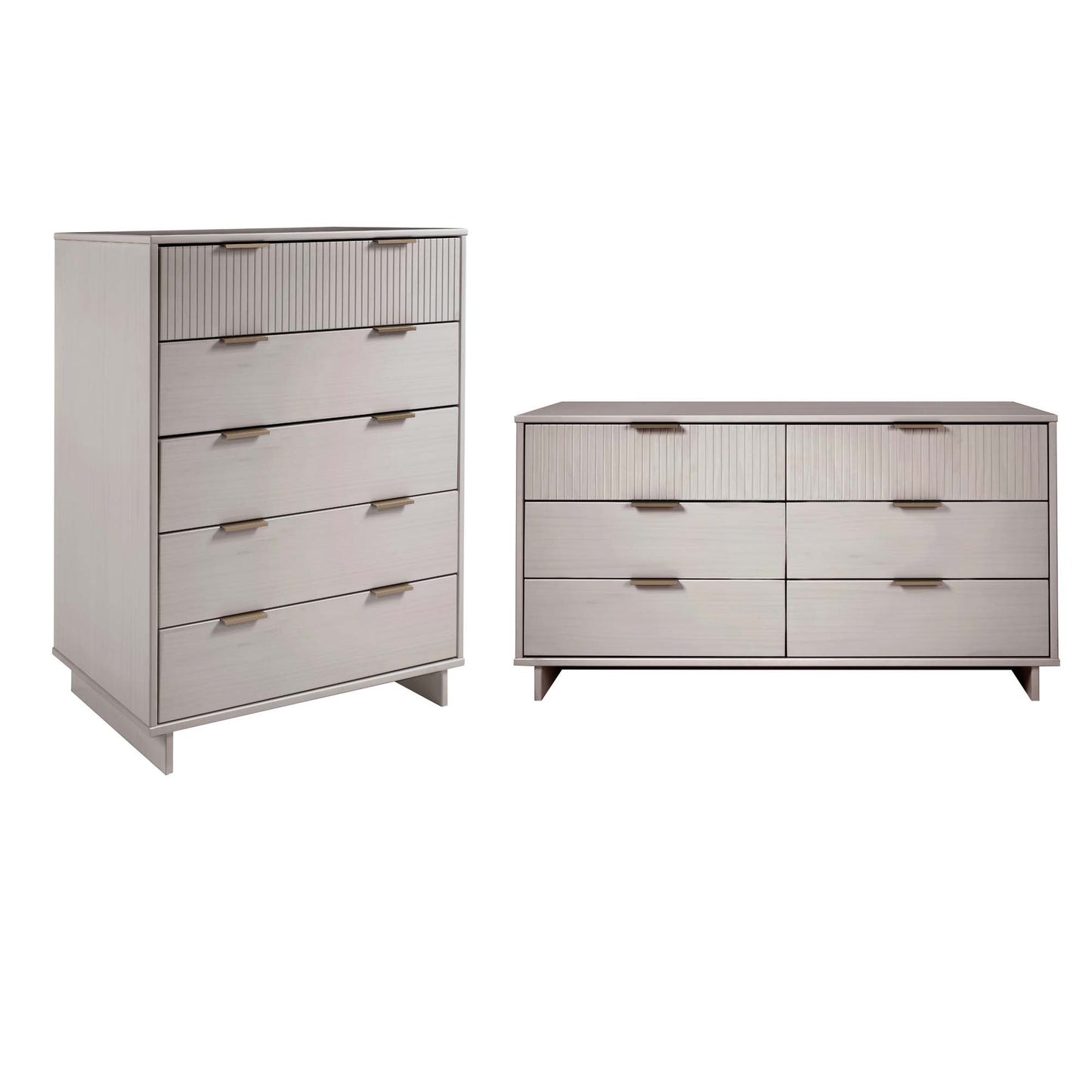 Granville Modern 2-Piece Dresser Set in Light Gray GRAN066