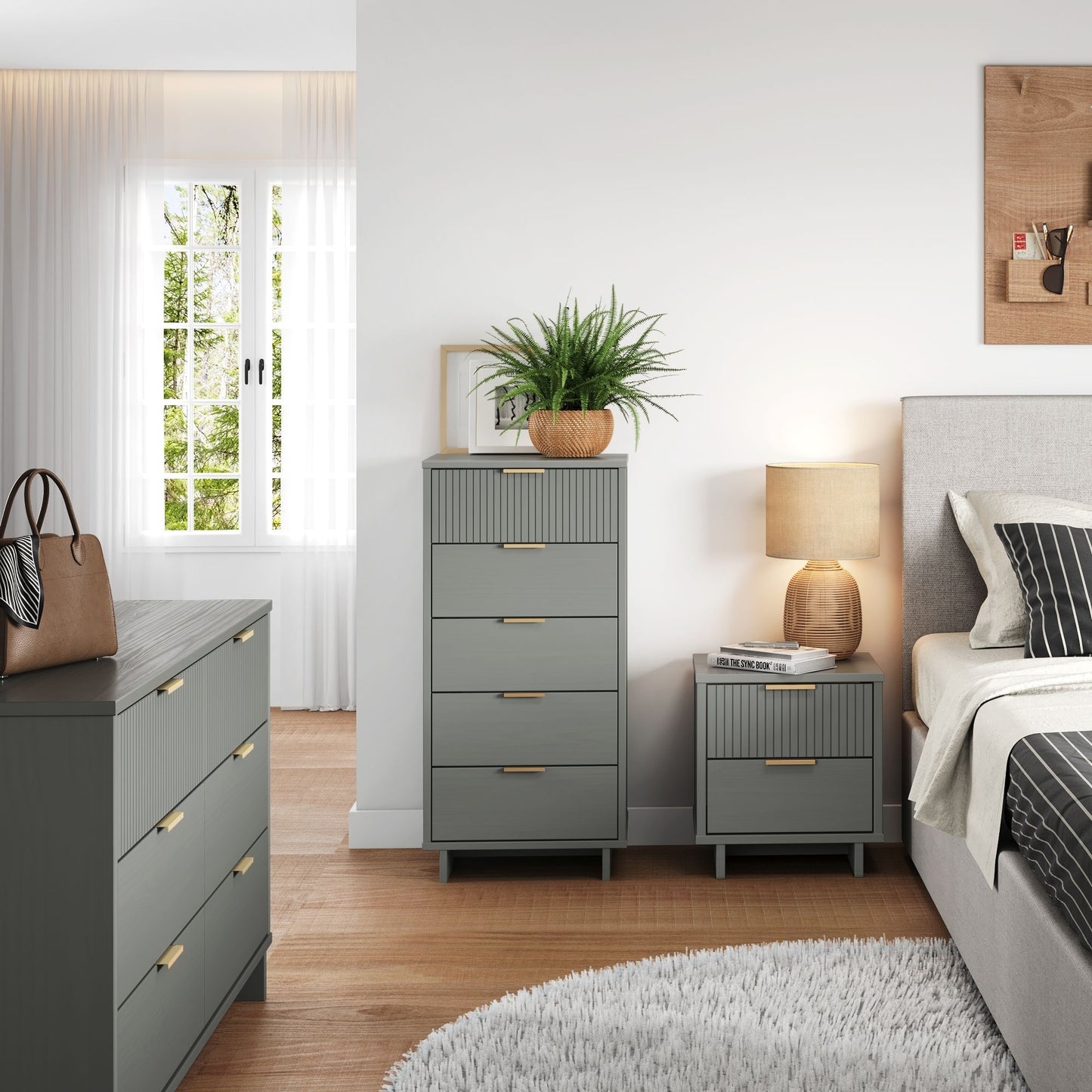 Granville Modern 3-Piece Dresser Set in Light Gray GRAN076