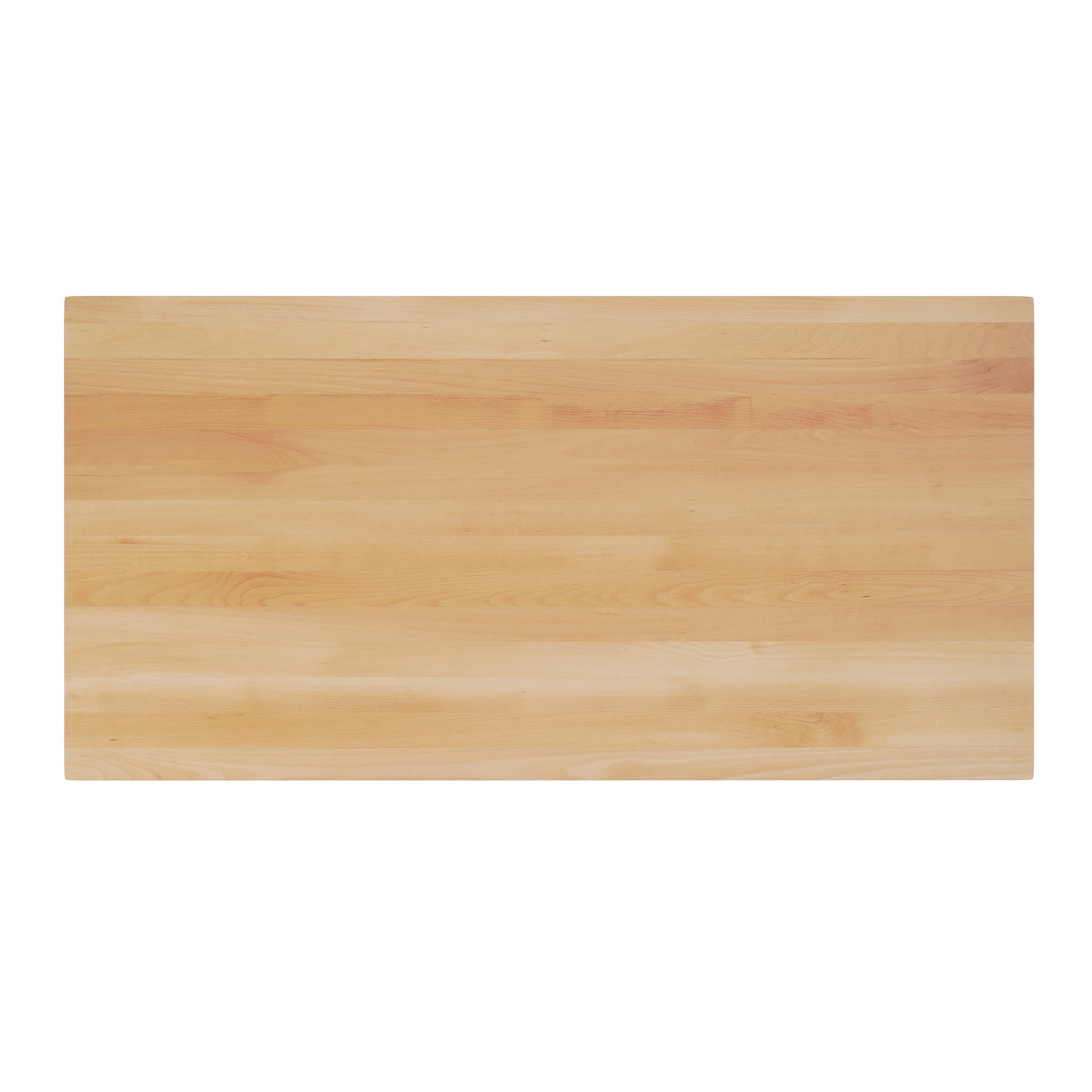 Bennett 30" x 60" Solid Wood Commercial Indoor Tabletop in Natural with 22" x 22" Bar Height Rust-Resistant Black Cast Iron X-Base Natural Top/Black Base