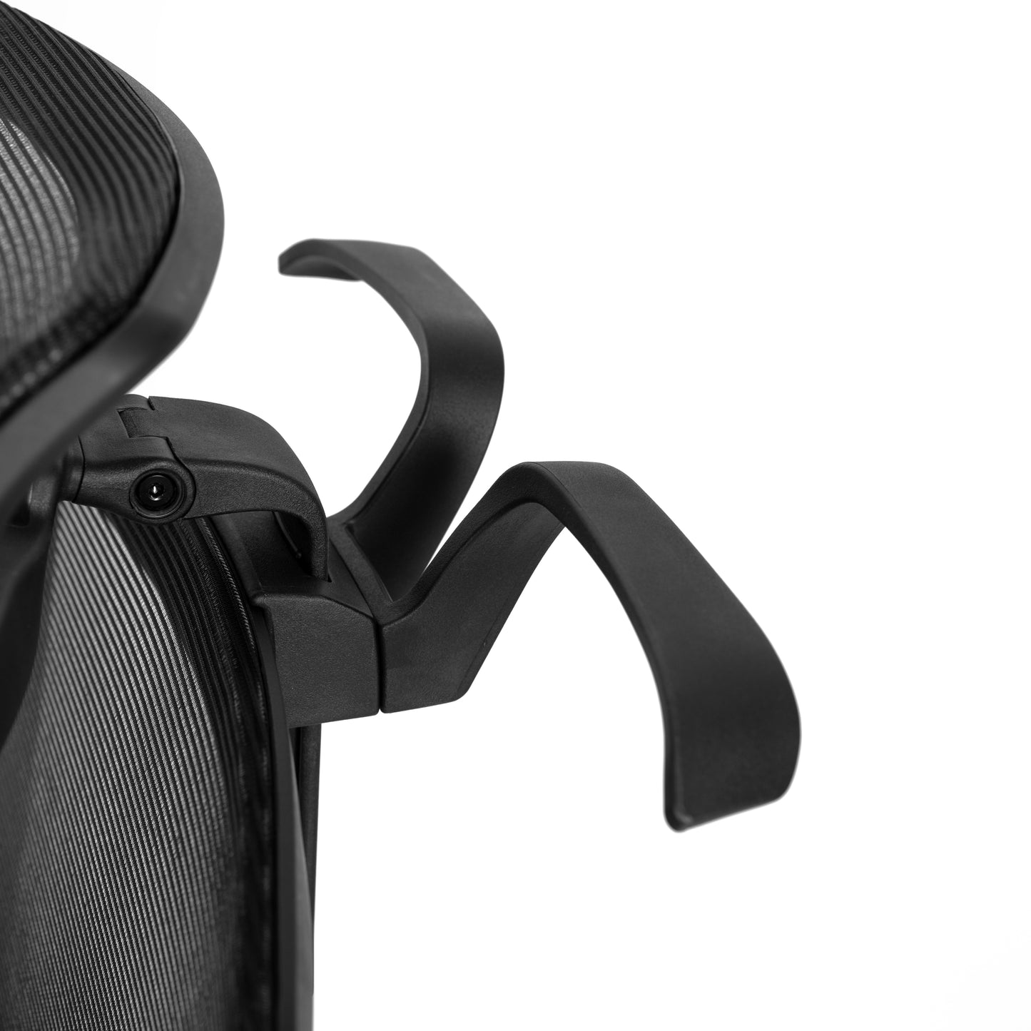 Layla Ergonomic Mesh Office Chair with Synchro-Tilt, Pivot Adjustable Headrest, Lumbar Support, Coat Hanger and Adjustable Arms in Black Black