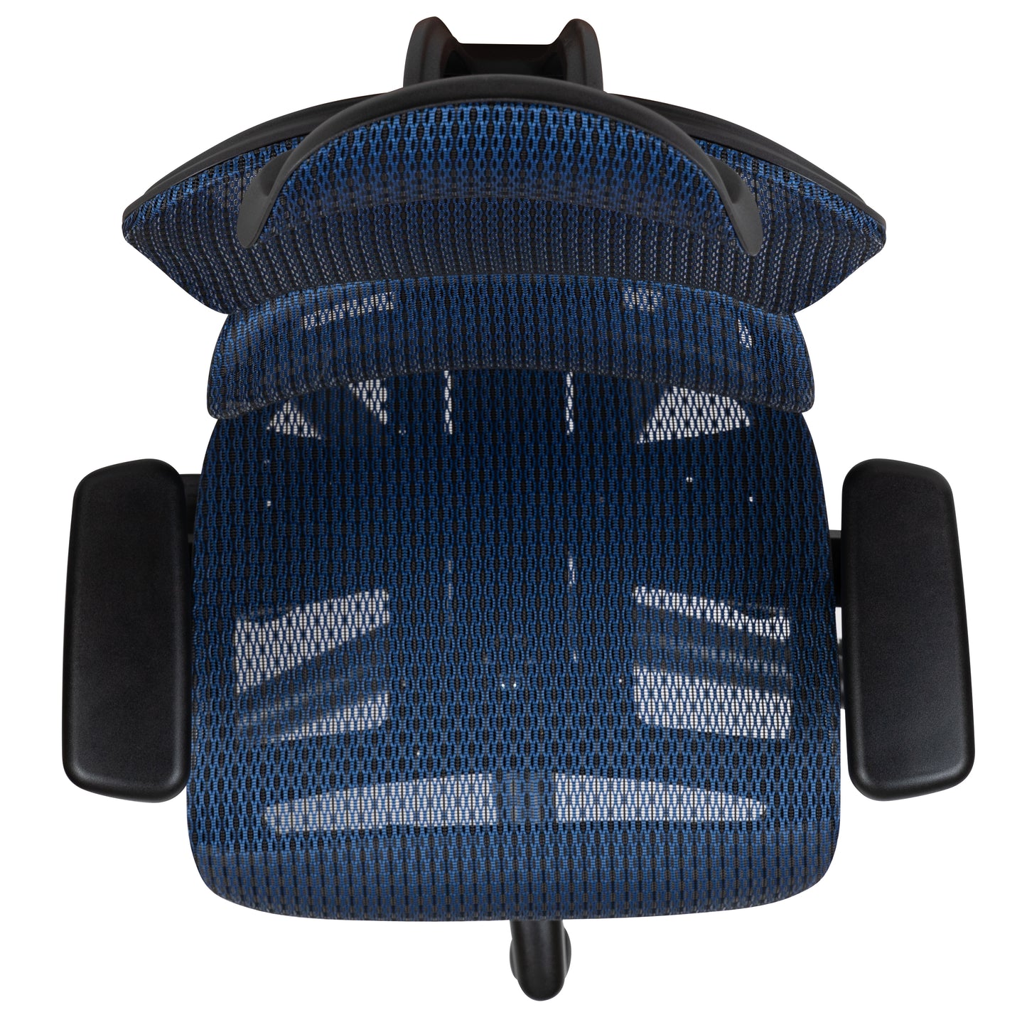LO Ergonomic Mesh Office Chair with 2-to-1 Synchro-Tilt, Adjustable Headrest, Lumbar Support, and Adjustable Pivot Arms in Blue Blue
